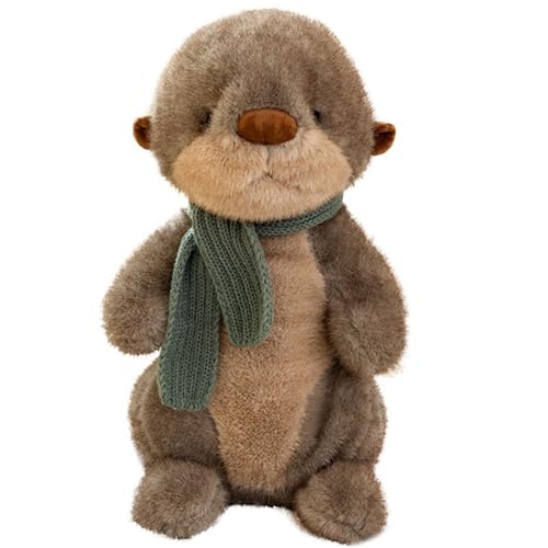 Süßes Otter Plüschtier, Weiches Kawaii Kuscheltier Plüschkissen for Kuscheln Und Spielen Mit Kindern Und Erwachsenen Als Geschenk(40cm/15.7in) von KUKUShining