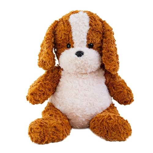 Teddy Hund Plüschtier, Süße Stofftier Hundepuppen Weiches Kuscheliges Plüschtier Umarmendes Welpenkissen Als Geschenk for Geburtstagskinder(Brown,55cm/21.7in) von KUKUShining