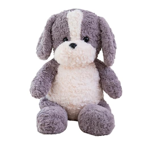 Teddy Hund Plüschtier, Süße Stofftier Hundepuppen Weiches Kuscheliges Plüschtier Umarmendes Welpenkissen Als Geschenk for Geburtstagskinder(Gray,55cm/21.7in) von KUKUShining