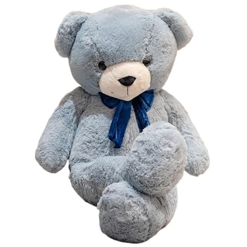 Teddybär Plüsch, Weiche Stofftiere Puppen Mit Fliege Kawaii Bären Spielzeug Geburtstagsgeschenke Für Kinder Mädchen Jungen(Blue) von KUKUShining