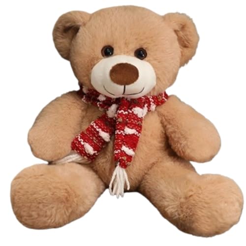Teddybär Plüschtier, Kuscheltier Bären Puppen Kawaii Plüschtier for Geschenke Kinder Weihnachten Valentinstag(Brwon A) von KUKUShining