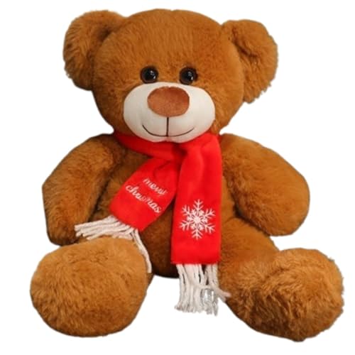Teddybär Plüschtier, Kuscheltier Bären Puppen Kawaii Plüschtier for Geschenke Kinder Weihnachten Valentinstag(Lightbrown) von KUKUShining