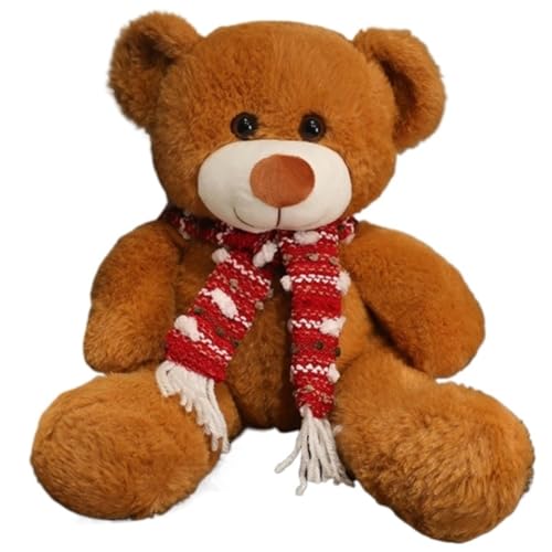 Teddybär Plüschtier, Kuscheltier Bären Puppen Kawaii Plüschtier for Geschenke Kinder Weihnachten Valentinstag(Lightbrown A) von KUKUShining
