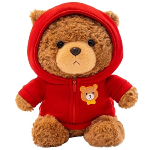 Teddybär Plüschtier, Kuschelweiche Kuscheltiere Bären Puppen Kissen for Kinder Kleinkinder Geschenke for Die Freundin(Red,30cm/11.8in) von KUKUShining