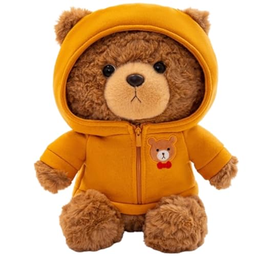 Teddybär Plüschtier, Kuschelweiche Kuscheltiere Bären Puppen Kissen for Kinder Kleinkinder Geschenke for Die Freundin(Yellow,23cm/9in) von KUKUShining