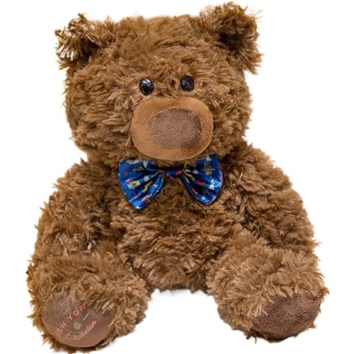 Teddybär Plüschtier, Weich Mit Fliege Flauschige Kuscheltiere Plüschkissen Puppen for Babygeschenke Kinder Freundin(Darkblue) von KUKUShining