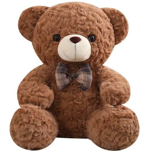 Teddybär Plüschtier, Weich Süß Mit Schleife Stofftierpuppen Kissen for Kinder Geschenk Party Geburtstag Weihnachten(Brown,50cm/19.7in) von KUKUShining