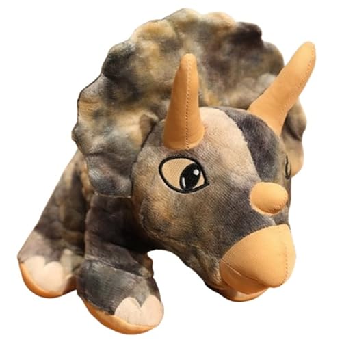 Triceratops Kuscheltier, Kuschelige Plüschtier Stofftier Dinosaurier Puppe Lebensechtes Plüsch Realistische Spielzeug Für Teenager(Pink) von KUKUShining