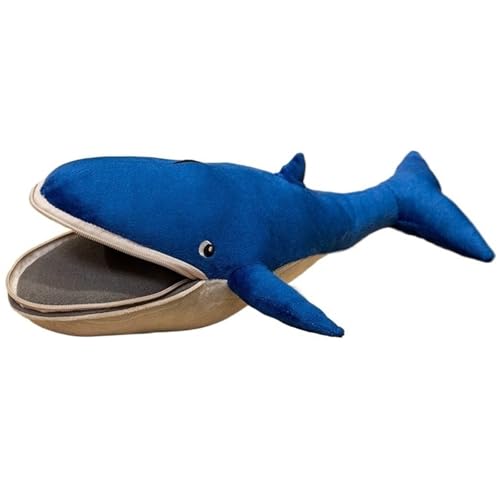 Wal Plüsch, Weiches Süßes Kuscheltier Puppenkissen Großes Maul Blauwal Plüsch Spielzeug Geschenke Für Kinder Geburtstag(40cm/15.7in) von KUKUShining