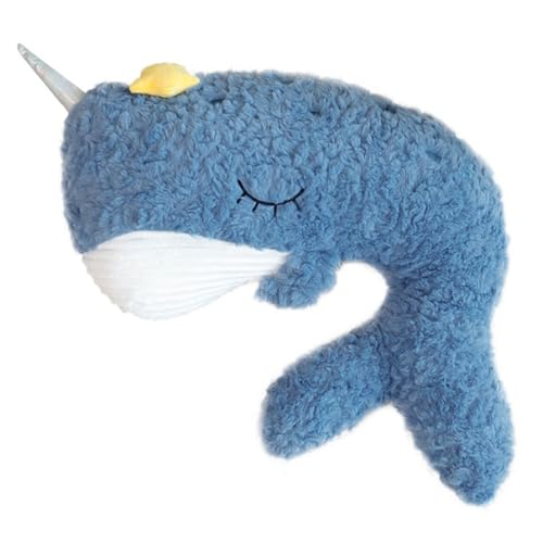 Walhai Plüschtier, Weiches Meerestier Kuscheltier Puppe Umarmungskissen Weiches Plüschtier for Halloween Und Geburtstag(Blue) von KUKUShining