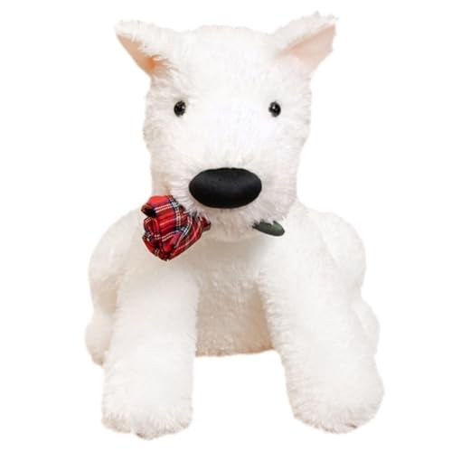 Weiches Hundeplüschtier, Süßes Umarmungskissen Welpe Kuscheltier Plüschpuppen Haustierkissen for Kissen Kinder Erwachsene Heimdekoration(25cm/9.8in) von KUKUShining