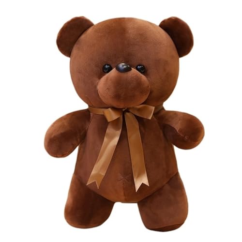 KUKUShining Weiches Teddybär Plüschtier, Süße Flauschige Stoffpuppe Tierplüschtiere Freundin Jungen Mädchen Kinder Weihnachten Geburtstag(Brown,23CM/9.05in) von KUKUShining