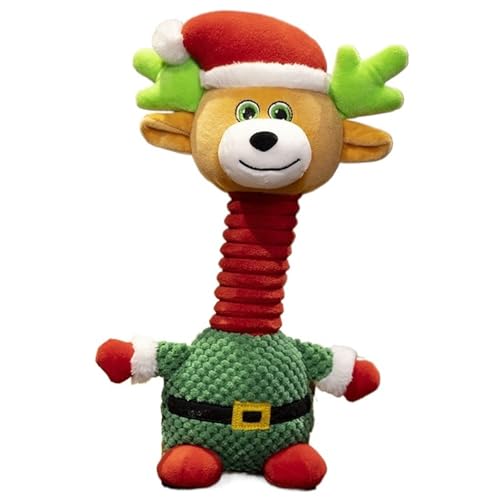 Weihnachten Plüsch, Süße Weihnachtsmann Kuscheltier Elch Schneemann Plüschtier Puppe Kawaii Kissen Für Weihnachtsdekoration(Elk) von KUKUShining