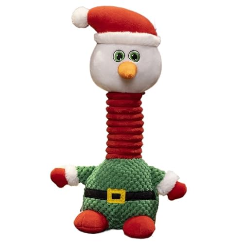 Weihnachten Plüsch, Süße Weihnachtsmann Kuscheltier Elch Schneemann Plüschtier Puppe Kawaii Kissen Für Weihnachtsdekoration(Snowman) von KUKUShining