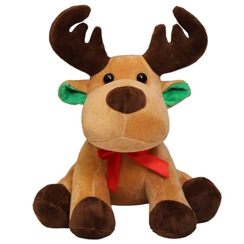 Weihnachtselch Plüsch, Weiches Weihnachten Plüschtier Stofftier Elch Puppen Kuscheltier Weihnachtsfigure Für Kinder Mädchen(45cm/17.7in) von KUKUShining