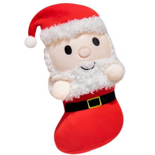 Weihnachtsmann Plüschtier, Süßer Weihnachtsbaum Kuscheltier Pinguin Puppe Elfenplüschtier (Santaclaus) von KUKUShining