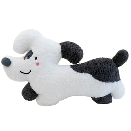Welpe Plüsch, Stofftier Kuscheltier Puppe Flauschiger Hund Kuscheliges Plüschtier for Kinder for Kindergeburtstag(Black) von KUKUShining