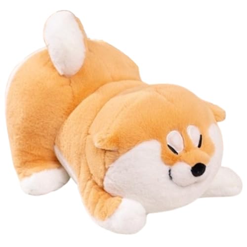 Welpen Plüsch, Süßes Stofftier Corgi Hundepuppen Weiches Kuscheliges Plüschtier for Kinder Jungen Und Mädchen Dekoration(Tilted) von KUKUShining