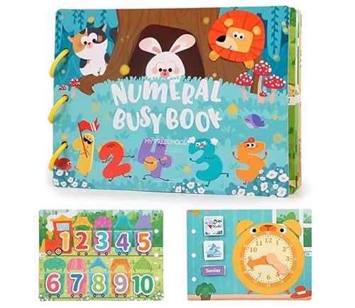 KUKUTrue® Montessori Spielzeug 3 4 5 6 Jahre, Spiele ab 3 Jahren, Lernspiele ab 3 Jahren, Montessori Busy Board, Busy Book, Geschenk 3–6 Jahre Kinder Junge Mädchen von KUKUTrue