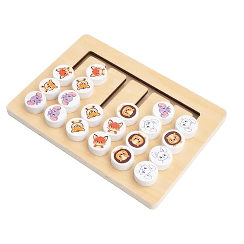KUKUTrue Montessori Spielzeug 3 4 5 6, Spiele ab 3 Jahren, Spielzeug ab 3 Jahre, Schiebepuzzle, Brettspiele, Geschenk 3–6 Jahre Kinder Junge Mädchen von KUKUTrue