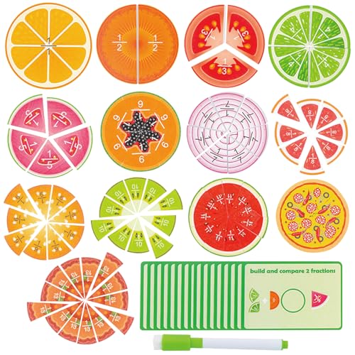 KUKUTrue Montessori Spielzeug 5 6 7 8 9 Jahre, Bruchrechnen Material, Spiele ab 5 Jahre, mengenverständnis fördern, rechnen lernen, Holzspielzeug, Motorikspielzeug, Geschenk 5-9 Jahre Kinder Junge Mäd KUKUTrue Montessori Spielzeug 5 6 7 8 9 Jahre, Bruchrechnen Material, Spiele ab 5 Jahre, mengenverständnis fördern, rechnen lernen, Holzspielzeug, Motorikspielzeug, Geschenk 5-9 Jahre Kinder Junge Mäd von KUKUTrue