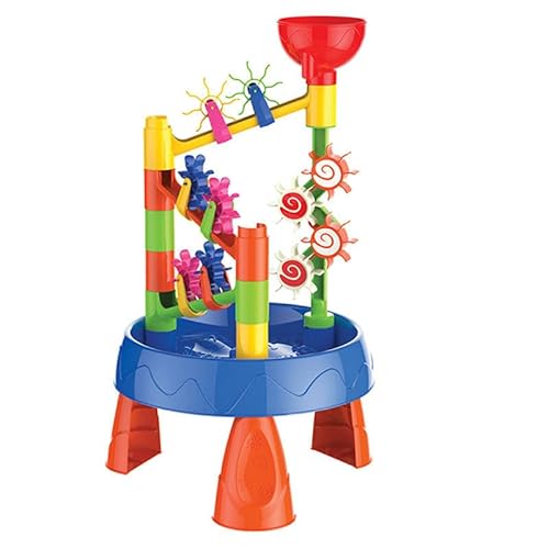 KUKUTrue Spielzeug für 3 4 5 6 7 8 Jahre, Strandtisch mit Wasserrad-Trichter, Wasserspieltisch, Matschtisch Kinder Outdoor, Sandspielzeug, Hand-Auge-Koordination, Geschenk 3–8 Jungen Mädchen KUKUTrue Spielzeug für 3 4 5 6 7 8 Jahre, Strandtisch mit Wasserrad-Trichter, Wasserspieltisch, Matschtisch Kinder Outdoor, Sandspielzeug, Hand-Auge-Koordination, Geschenk 3–8 Jungen Mädchen von KUKUTrue