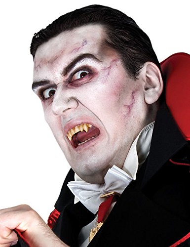 Dracula Zähne Vampir Gebiss weiss von KULTFAKTOR GmbH