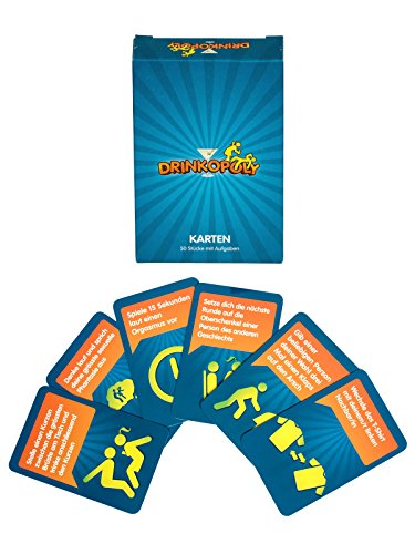 Drinkopoly Gesellschaftsspiel Erweiterung Zusatzkarten 50 Stück bunt 6x9,5cm von KULTFAKTOR GmbH