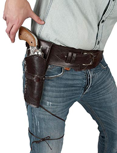 KULTFAKTOR GmbH Cowboy-Gürtel mit Waffen-Etui für Erwachsene - Bunt von KULTFAKTOR GmbH