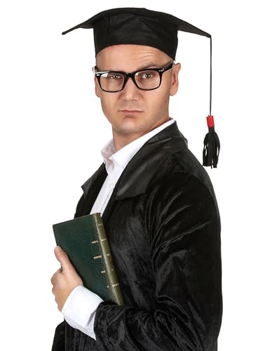 KULTFAKTOR GmbH Doktorhut Doktorand mit Quaste schwarz Einheitsgröße von KULTFAKTOR GmbH