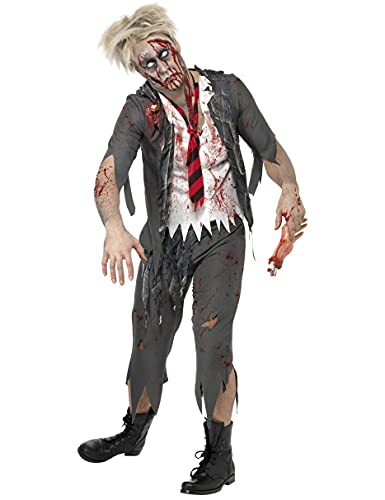 KULTFAKTOR GmbH High School Horror Zombie-Schüler Kostüm grau L von KULTFAKTOR GmbH