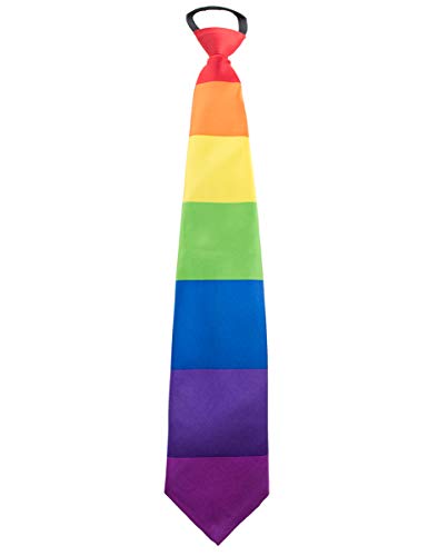 KULTFAKTOR GmbH Regenbogen Krawatte für Erwachsene Gay Pride - Bunt von KULTFAKTOR GmbH