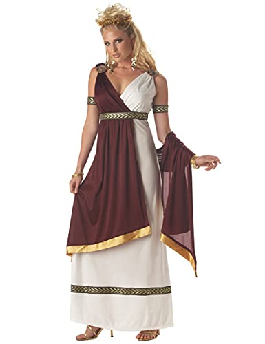 KULTFAKTOR GmbH Römerin Damenkostüm Antike Bordeaux-Weiss XL (44/46) von KULTFAKTOR GmbH