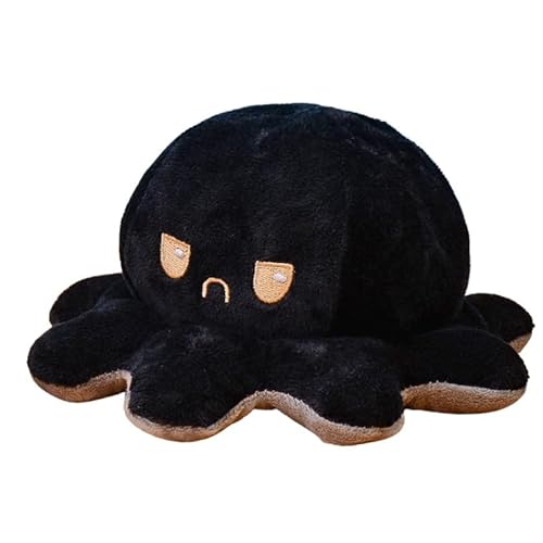 KUNSTIFY Oktupus XXL Stimmungs Kuscheltier Durchmesser 30cm Oktopus Plüsch wenden Mood Octopus Plüschtier Kuscheltier groß riesen Geschenke für Frauen Beste Freundin Kinder von KUNSTIFY