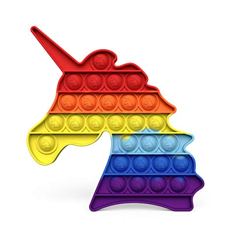KUNSTIFY POP Fidget Toy Antistress Spielzeug für Erwachsene und Kinder Anti Stress Sensorik Pop Figetttoys Fidget Toy Set Figuren Figet Squishy Set Bubble Push pop (Regenbogen Einhorn) KUNSTIFY POP Fidget Toy Antistress Spielzeug für Erwachsene und Kinder Anti Stress Sensorik Pop Figetttoys Fidget Toy Set Figuren Figet Squishy Set Bubble Push pop (Regenbogen Einhorn) von KUNSTIFY