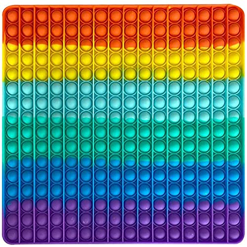 KUNSTIFY XXL POP Regenbogen 30 cm Fidget Toy Antistress Spielzeug für Erwachsene Kinder Anti Stress Pop groß Figetttoys Fidget Toy Set Figet Bubble Push pop XXL Regenbogen Quadrat 30cm KUNSTIFY XXL POP Regenbogen 30 cm Fidget Toy Antistress Spielzeug für Erwachsene Kinder Anti Stress Pop groß Figetttoys Fidget Toy Set Figet Bubble Push pop XXL Regenbogen Quadrat 30cm von KUNSTIFY