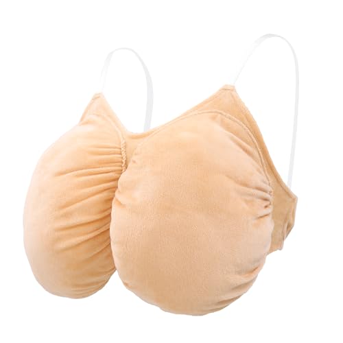 KUOIN Fake Chest Old Lady Oma Bust Costume, Granny Suit for Women Accessory with Adjustable Straps, Natürlich, M KUOIN Fake Chest Old Lady Oma Bust Costume, Granny Suit for Women Accessory with Adjustable Straps, Natürlich, M von KUOIN