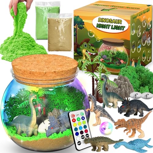 Dinosaurier Terrarium Set, Dinosaurier Spielzeug ab 4, 5, 6, 7, 8-12 Jahre, Basteln Sie Ihr Eigenes Dinosaurier Nachtlicht, Dinosaurier Geschenke Dino Bastelset für Kinder Jungen Dinosaurier Terrarium Set, Dinosaurier Spielzeug ab 4, 5, 6, 7, 8-12 Jahre, Basteln Sie Ihr Eigenes Dinosaurier Nachtlicht, Dinosaurier Geschenke Dino Bastelset für Kinder Jungen von KUPITM6