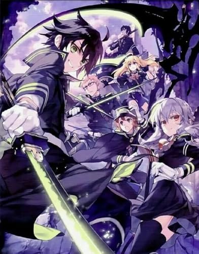 1000 Teile Japanisches Anime-Poster Shinoa Hiiragi of The End für Erwachsene, Familie, Lernspielzeug, Vy259Nt, 50 x 70 cm von KUTDE