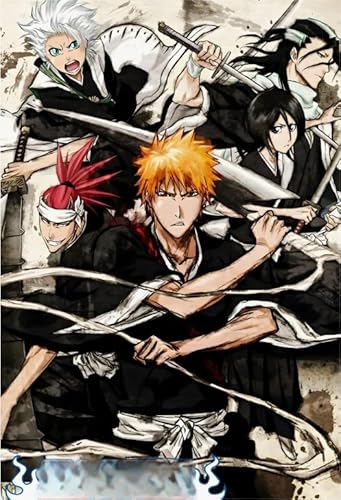 1000 Teile Japanisches Anime-Puzzle mit Kurosaki Bleachs-Postern, Lernspielzeug für Erwachsene und Kinder, Qw518Zp, 50 x 70 cm 1000 Teile Japanisches Anime-Puzzle mit Kurosaki Bleachs-Postern, Lernspielzeug für Erwachsene und Kinder, Qw518Zp, 50 x 70 cm von KUTDE