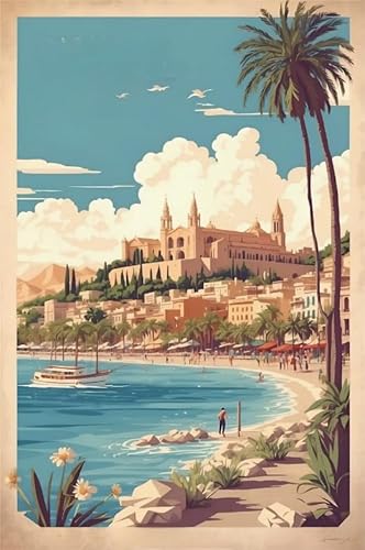 1000 Teile Mallorca Vintage Reisekunst-Poster Puzzle für Lernspielzeug für Erwachsene und Kinder Qw7Zp 38x52CM 1000 Teile Mallorca Vintage Reisekunst-Poster Puzzle für Lernspielzeug für Erwachsene und Kinder Qw7Zp 38x52CM von KUTDE