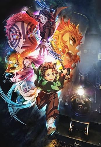 1000 Teile Puzzle Japanisches Anime-Tanjirou-Poster für Stressabbau in der Familie, Lernspielzeug, Gt433Zw, 50 x 70 cm von KUTDE