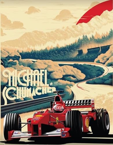 1000 Teile Racers Racing F1 Kunstposter Puzzle Spaßspiel Spielzeug Lernspiel für Erwachsene Gt118Zw 26x38CM von KUTDE