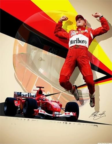 1000 Teile Racers Racing F1 Kunstposter Puzzle Spaßspiel Spielzeug Lernspiel für Erwachsene Gt121Zw 26x38CM von KUTDE