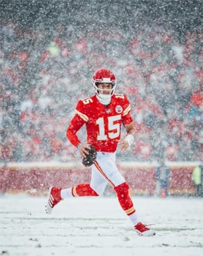 1000 Teile Rugby-Spieler Mahomes Poster Puzzle für Lernspielzeug für Erwachsene und ihre Kinder Gt451Zw 26x38CM von KUTDE