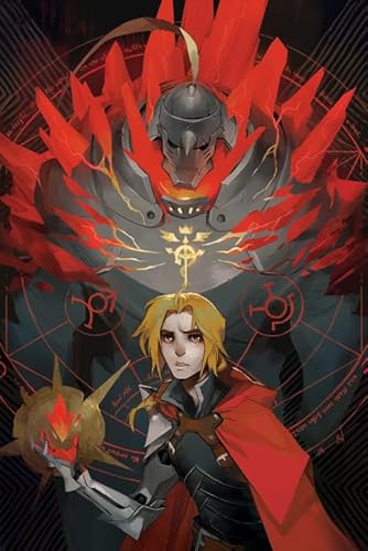 1000 Teile japanische Animes Fullmetal Alchemys Poster Puzzle Spaß Spiel Spielzeug Lernspiel für Erwachsene Qz213Yk 50x70CM von KUTDE