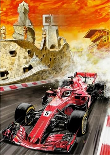 1000-teiliges Puzzle, F1-Poster, lustiges Puzzle für Erwachsene, Spielzeug, Stressabbauspiele für die ganze Familie, Xq514Zy, 26 x 38 cm 1000-teiliges Puzzle, F1-Poster, lustiges Puzzle für Erwachsene, Spielzeug, Stressabbauspiele für die ganze Familie, Xq514Zy, 26 x 38 cm von KUTDE
