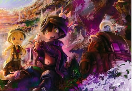 1000-teiliges Puzzle, Japanisches Anime-Poster „Made in Abyss“, für Erwachsene, Lernspielzeug für die Familie, Xq290Zp, 26 x 38 cm 1000-teiliges Puzzle, Japanisches Anime-Poster „Made in Abyss“, für Erwachsene, Lernspielzeug für die Familie, Xq290Zp, 26 x 38 cm von KUTDE