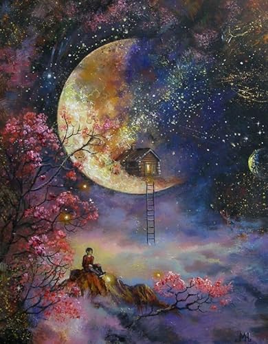 1000-teiliges Puzzle, Landschaft, Himmel, Baum, Mond, Wandkunst, Poster für Erwachsene, Spielzeug, Dekompressionsspiel, Qz161Yk, 50 x 70 cm 1000-teiliges Puzzle, Landschaft, Himmel, Baum, Mond, Wandkunst, Poster für Erwachsene, Spielzeug, Dekompressionsspiel, Qz161Yk, 50 x 70 cm von KUTDE