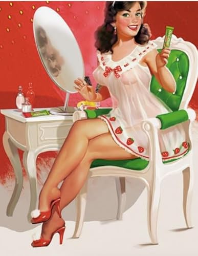1000-teiliges Puzzle, Retro-Mode-Frauen-Poster für Familien-Stressabbau, Lernspielzeug, 50 x 70 cm 1000-teiliges Puzzle, Retro-Mode-Frauen-Poster für Familien-Stressabbau, Lernspielzeug, 50 x 70 cm von KUTDE